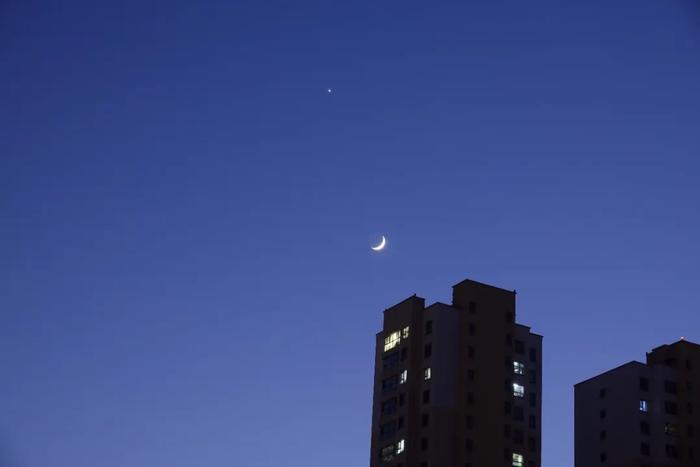 资料图：2024年1月3日，吉林市上空“
