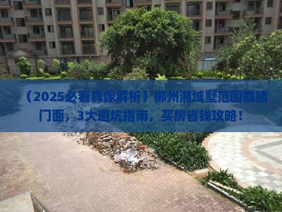 郴州湘域中央墅范围商铺门面