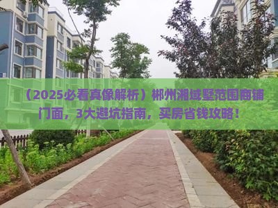 郴州湘域中央墅范围商铺门面