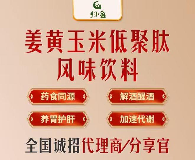 对抗全民负债的 “万能钥匙”，归盈姜黄玉米低聚肽风味饮料招商加盟开启，撕开工作难找与创业高门槛的困局